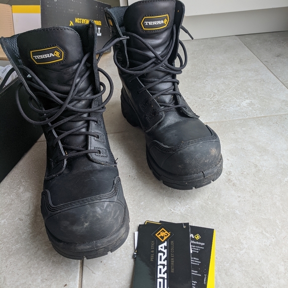 Terra Work Boots size 9.5 - Picture 6 of 7